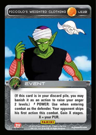 Piccolo's Weighted Clothing